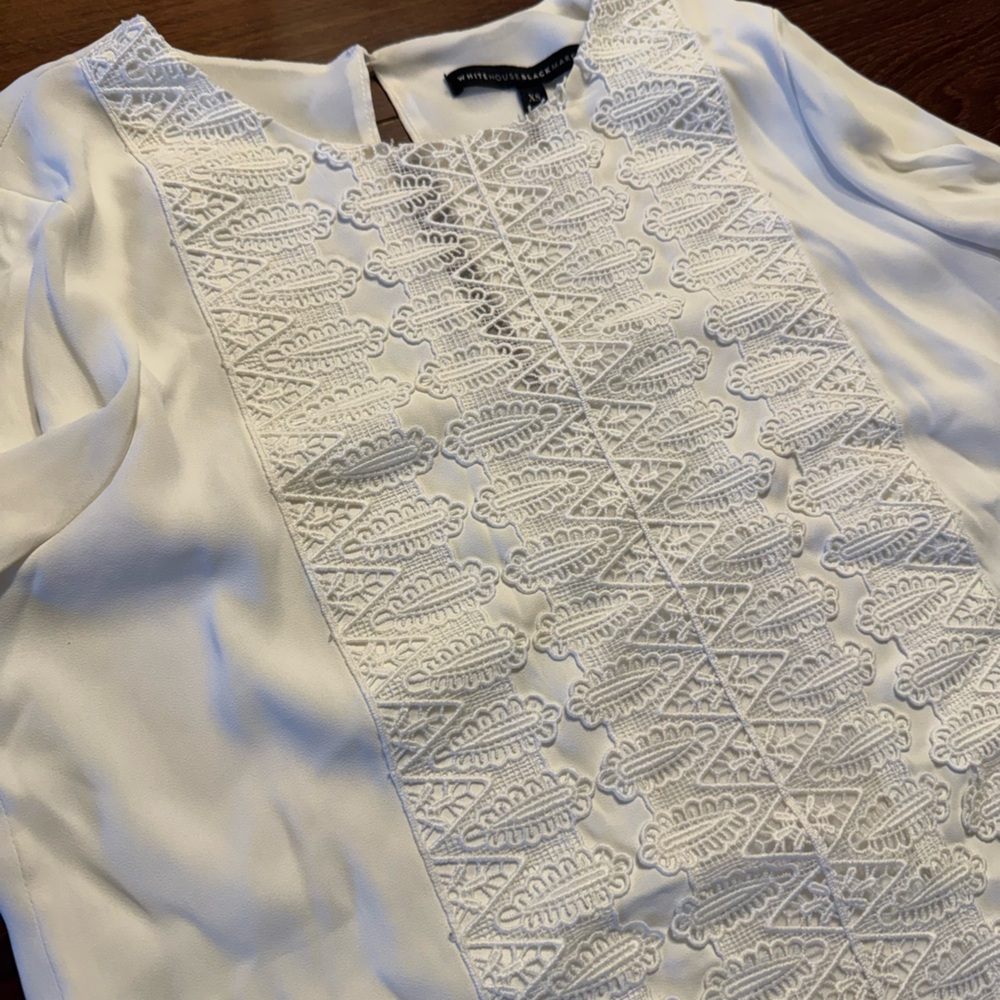 White Work Blouse - Picture 5 of 7